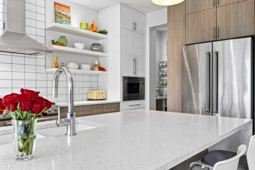 95 Howse Road Ne, Calgary, AB - Indoor Photo Showing Kitchen With Upgraded Kitchen