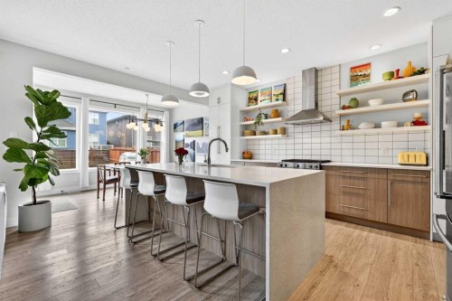 95 Howse Road Ne, Calgary, AB - Indoor Photo Showing Kitchen With Upgraded Kitchen