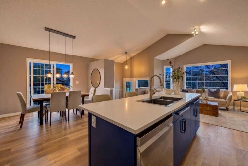 160 Citadel Bluff Close Nw, Calgary, AB - Indoor Photo Showing Kitchen With Double Sink