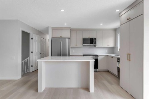 214 Rundleview Close Ne, Calgary, AB - Indoor Photo Showing Kitchen With Stainless Steel Kitchen With Upgraded Kitchen