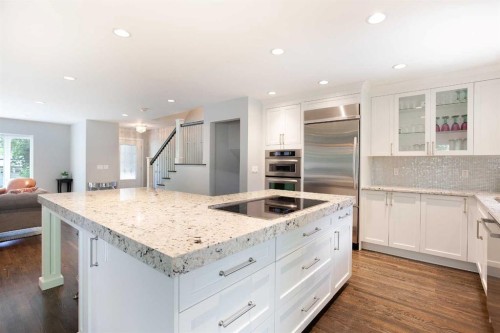 51 Wimbledon Drive Sw, Calgary, AB - Indoor Photo Showing Kitchen With Upgraded Kitchen