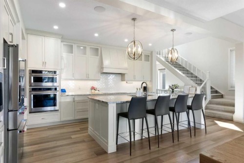 143 Marina Landing Se, Calgary, AB - Indoor Photo Showing Kitchen With Upgraded Kitchen