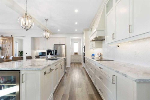 143 Marina Landing Se, Calgary, AB - Indoor Photo Showing Kitchen With Upgraded Kitchen