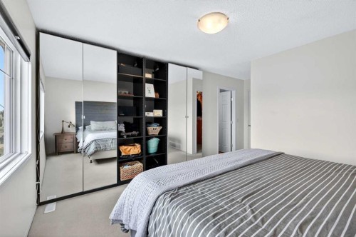 261 Copperstone Terrace Se, Calgary, AB - Indoor Photo Showing Bedroom