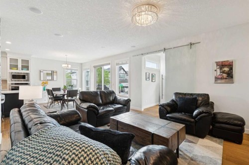 2015 Brightoncrest Green Se, Calgary, AB - Indoor Photo Showing Living Room