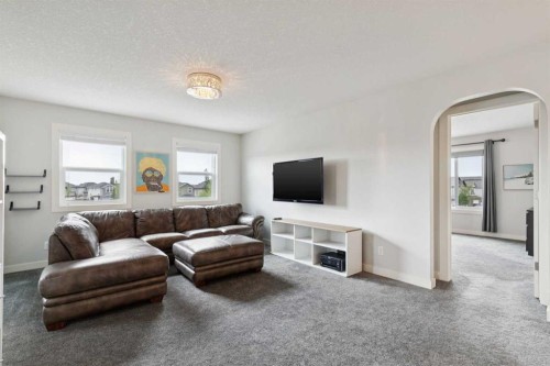 2015 Brightoncrest Green Se, Calgary, AB - Indoor Photo Showing Living Room