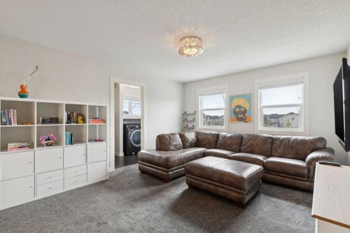 2015 Brightoncrest Green Se, Calgary, AB - Indoor Photo Showing Living Room