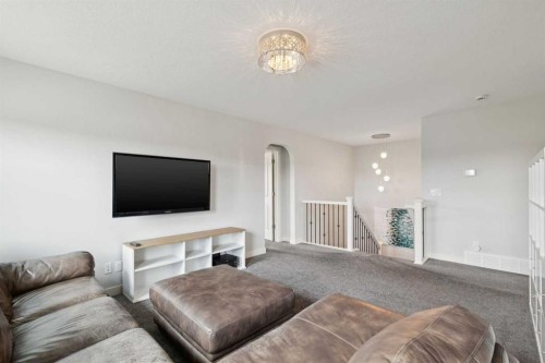 2015 Brightoncrest Green Se, Calgary, AB - Indoor Photo Showing Living Room