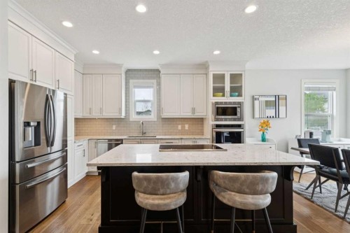 2015 Brightoncrest Green Se, Calgary, AB - Indoor Photo Showing Kitchen With Upgraded Kitchen