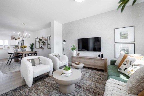 17 Tillotson Loop, Okotoks, AB - Indoor Photo Showing Living Room