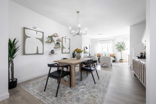 17 Tillotson Loop, Okotoks, AB - Indoor Photo Showing Dining Room