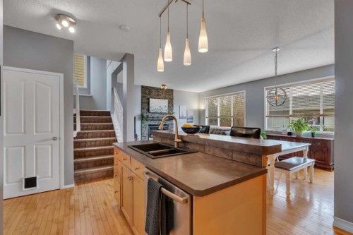 104 Prestwick Street Se, Calgary, AB - Indoor Photo Showing Kitchen With Double Sink