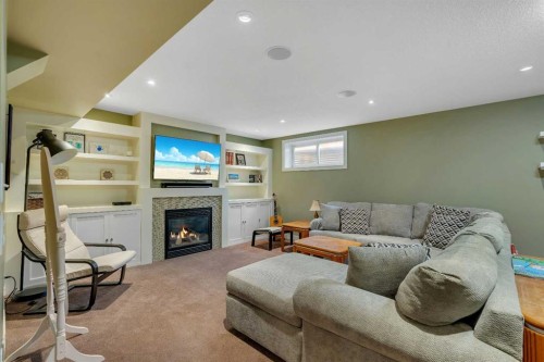 104 Prestwick Street Se, Calgary, AB - Indoor With Fireplace
