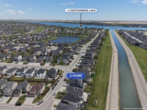 248 Rainbow Falls Way, Chestermere, AB - Outdoor With Body Of Water With View