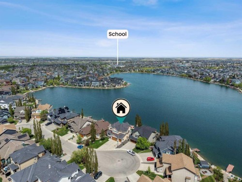 54 Auburn Sound Place Se, Calgary, AB - Outdoor With Body Of Water With View