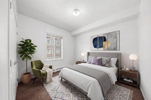 2320-215 Legacy Boulevard Se, Calgary, AB - Indoor Photo Showing Bedroom
