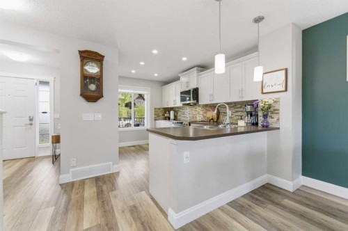 394 Copperpond Boulevard Se, Calgary, AB - Indoor Photo Showing Kitchen With Double Sink
