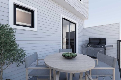 603-437 Alpine Avenue Sw, Calgary, AB - Outdoor With Deck Patio Veranda With Exterior