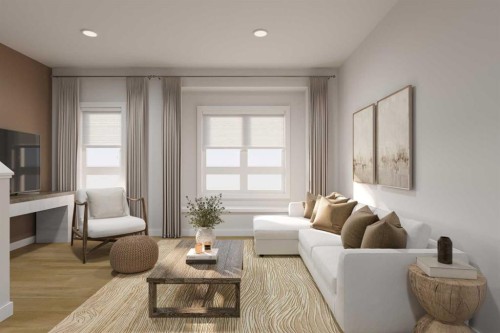 603-437 Alpine Avenue Sw, Calgary, AB - Indoor Photo Showing Living Room
