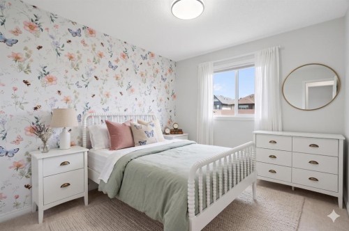 54 Legacy Common Se, Calgary, AB - Indoor Photo Showing Bedroom