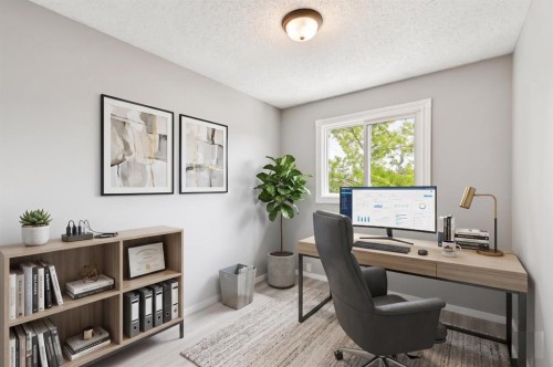 7828 20A Street Se, Calgary, AB - Indoor Photo Showing Office