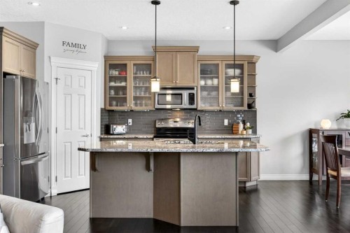 293 Bridleridge View Sw, Calgary, AB - Indoor Photo Showing Kitchen With Upgraded Kitchen