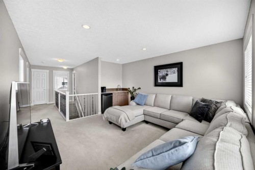 293 Bridleridge View Sw, Calgary, AB - Indoor Photo Showing Living Room