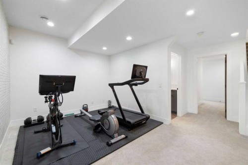 13 Shawnee Heath Sw, Calgary, AB - Indoor Photo Showing Gym Room