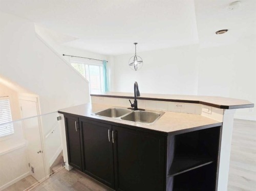 210 Prestwick Circle Se, Calgary, AB - Indoor Photo Showing Kitchen With Double Sink