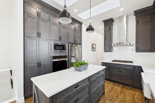 11 Royston Park Nw, Calgary, AB - Indoor Photo Showing Kitchen With Upgraded Kitchen