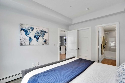 105-55 Wolf Hollow Crescent Se, Calgary, AB - Indoor Photo Showing Bedroom