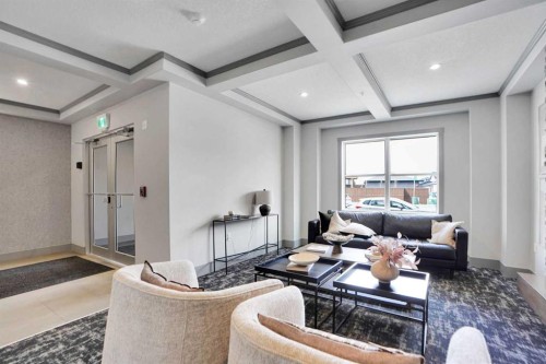 105-55 Wolf Hollow Crescent Se, Calgary, AB - Indoor Photo Showing Living Room