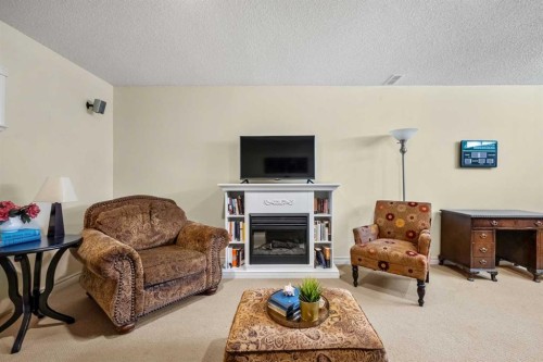 268 Douglas Woods Drive Se, Calgary, AB - Indoor Photo Showing Living Room With Fireplace