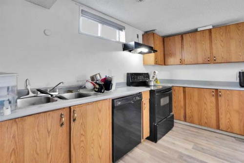 168 Castlebrook Drive Ne, Calgary, AB - Indoor Photo Showing Kitchen With Double Sink