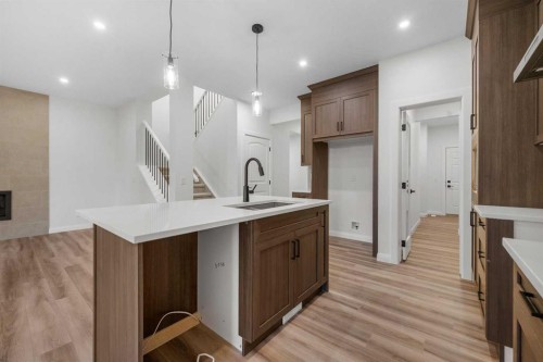 72 Dawson Wharf Mount, Chestermere, AB - Indoor Photo Showing Kitchen