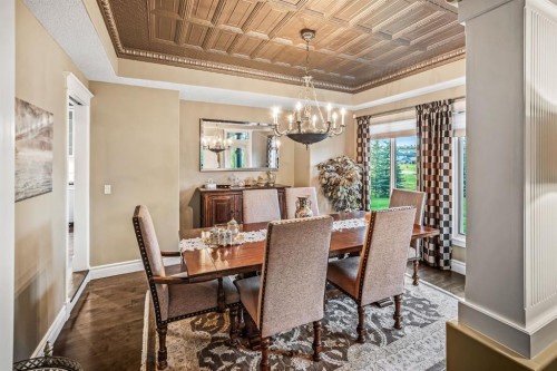 40 Blueridge Bay, Rural Rocky View County, AB - Indoor Photo Showing Dining Room
