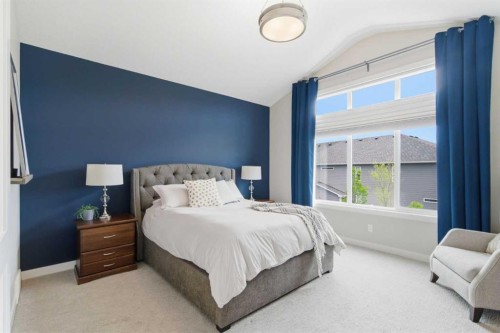 134 Cranbrook Circle Se, Calgary, AB - Indoor Photo Showing Bedroom