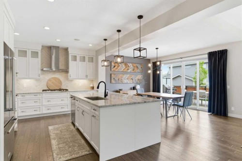 134 Cranbrook Circle Se, Calgary, AB - Indoor Photo Showing Kitchen With Upgraded Kitchen