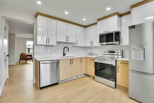 74 Castledale Way Ne, Calgary, AB - Indoor Photo Showing Kitchen With Stainless Steel Kitchen With Upgraded Kitchen