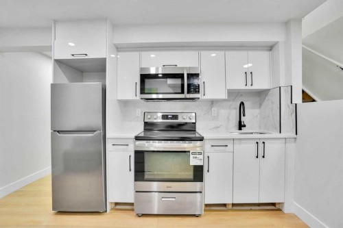 74 Castledale Way Ne, Calgary, AB - Indoor Photo Showing Kitchen With Stainless Steel Kitchen