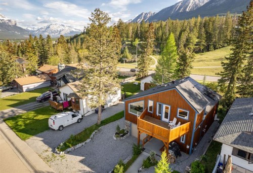 132 Settler Way, Canmore, AB - Outdoor With Deck Patio Veranda With View