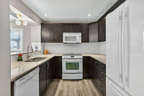 1012 Windsong Drive Sw, Airdrie, AB - Indoor Photo Showing Kitchen With Double Sink