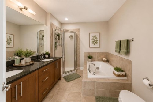 210-1005A Westmount Drive, Strathmore, AB - Indoor Photo Showing Bathroom