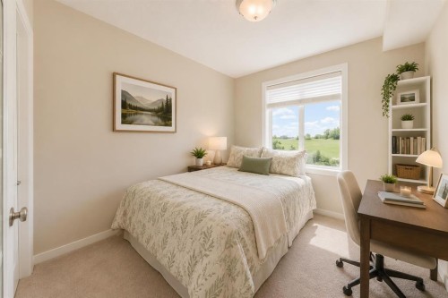 210-1005A Westmount Drive, Strathmore, AB - Indoor Photo Showing Bedroom