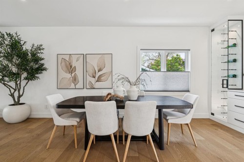 4747 26 Avenue Sw, Calgary, AB - Indoor Photo Showing Dining Room
