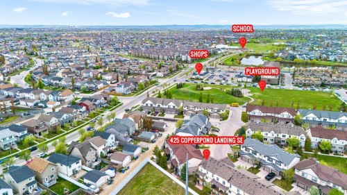 425 Copperpond Landing Se, Calgary, AB - Outdoor With View