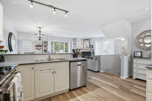 88 Chaparral Ridge Terrace Se, Calgary, AB - Indoor Photo Showing Kitchen With Double Sink