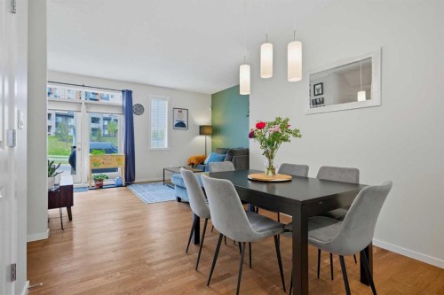 39 Kinlea Common Nw, Calgary, AB - Indoor Photo Showing Dining Room