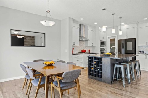 123 Masters Rise Se, Calgary, AB - Indoor Photo Showing Dining Room