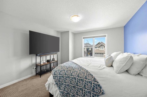 123 Masters Rise Se, Calgary, AB - Indoor Photo Showing Bedroom